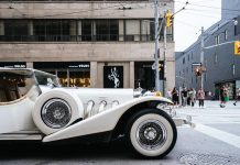 Whiskey Flask Retro Red Car Gift for Dad Husband